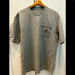 Carhartt Mens Grey Cotton Pocket T-shirt size Meduim - barely worn